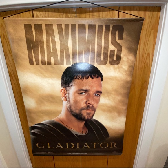 Super Rare Vintage Maximus Gladiator Movie Banner Double Sided 2000 Universal - Picture 9 of 10